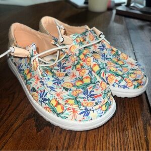 HEY DUDE WOMEN'S WENDY FUNK GARDEN SOIREE SHOES MULTI FLORAL SIZE 8